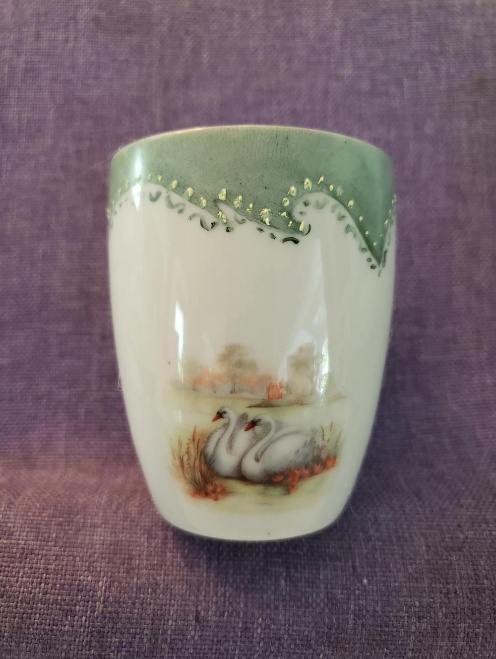Hand Painted Vintage Cup, Used, Porcelain